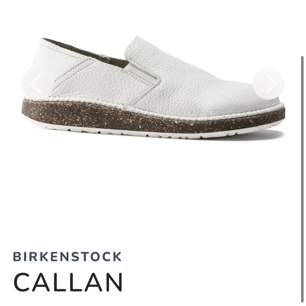 EUC BIRKENSTOCK Womens Callan Narrow Suede Shoes White 39 L8, M6